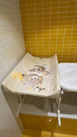 Bañera y cambiador bebé