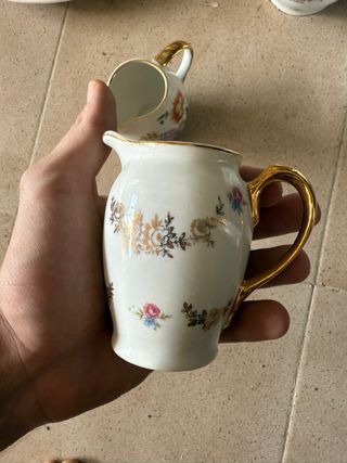 Juego té San Claudio porcelana