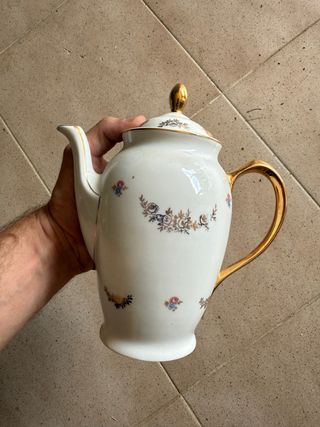 Juego té San Claudio porcelana