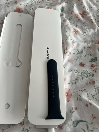 Correa goma Apple Watch 8 45mm Negra