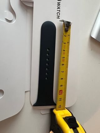 Correa goma Apple Watch 8 45mm Negra