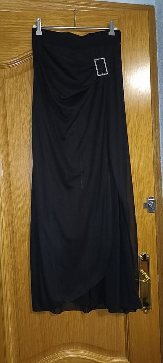 Falda pantalón negra elegante