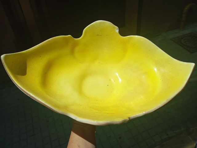 Cuenco porcelana dorado - frutero