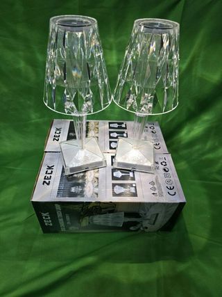 Coppia Lampade LED effetto Cristallo Touch