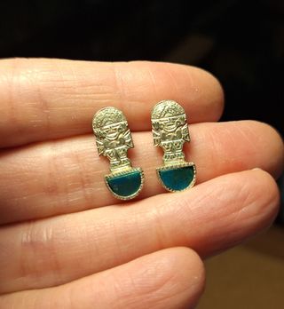 Pendientes Plata 925 & Malaquita