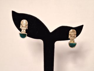 Pendientes Plata 925 & Malaquita