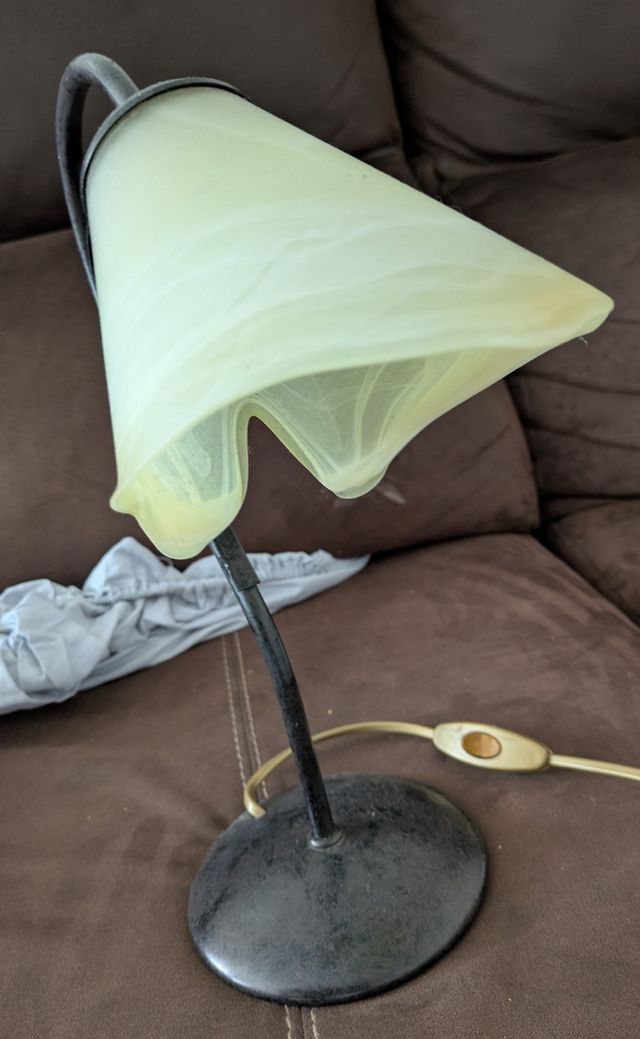 Lámpara 3 luces - Metal y cristal