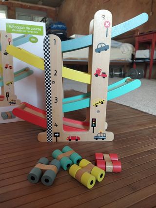 Tobogán coches madera Vertbaudet