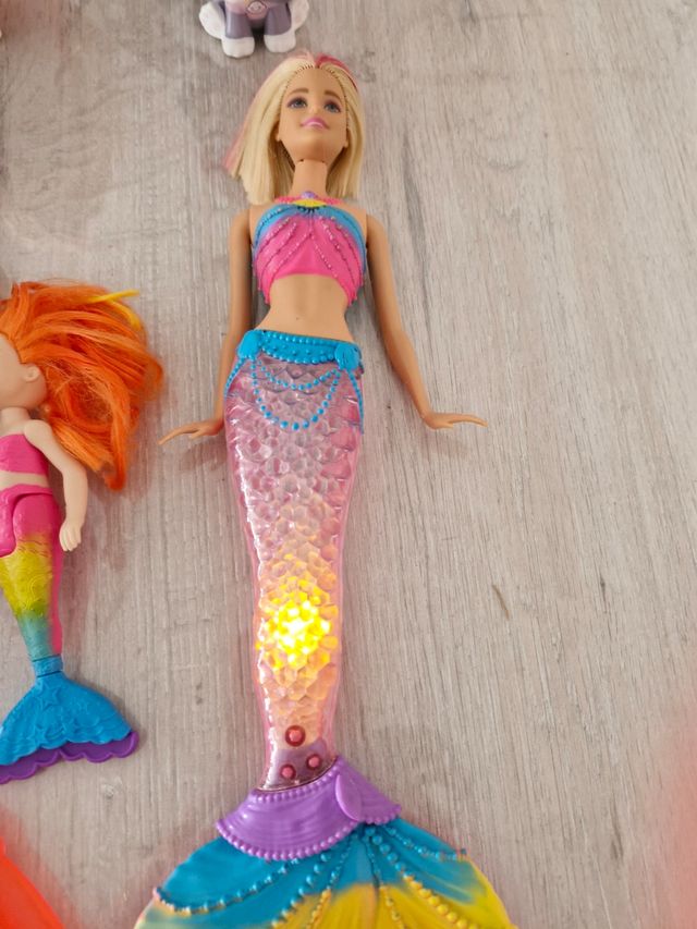 3 Sirenas Barbie + 2 Vip Pets Mascotas