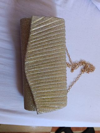 Bolso fiesta dorado