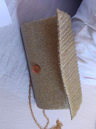 Bolso fiesta dorado