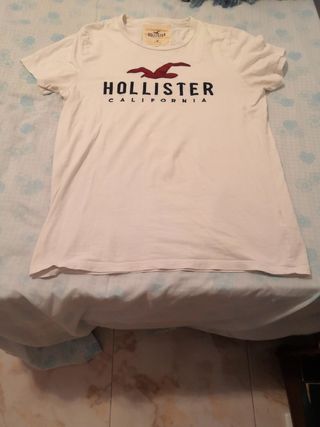 Camiseta Hollister M blanca