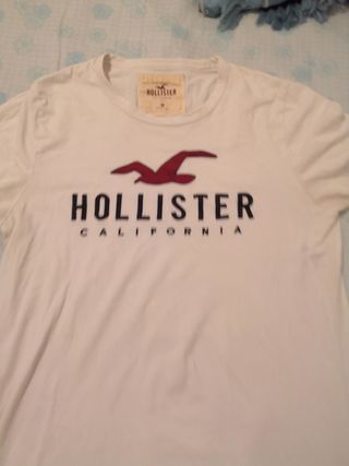 Camiseta Hollister M blanca