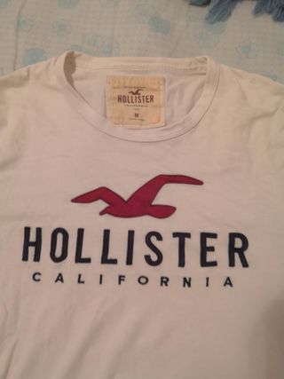 Camiseta Hollister M blanca