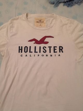 Camiseta Hollister M blanca