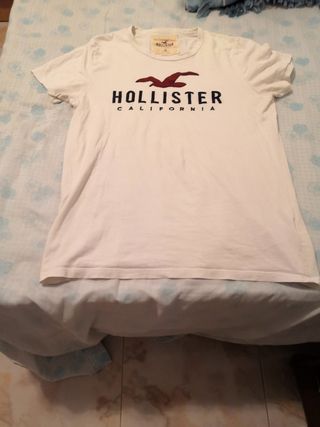 Camiseta Hollister M blanca