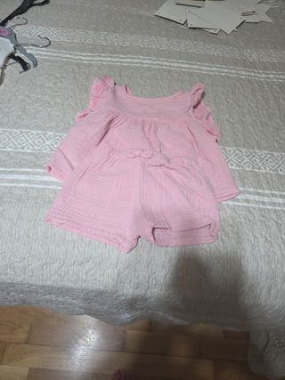 Conjunto bebé niña rosa