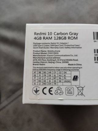 Xiaomi Redmi 10 128GB - Carbon Gray