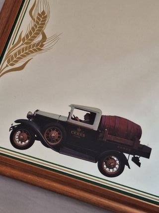 VINTAGE anni 80 - Specchio pubblicitario Ceres