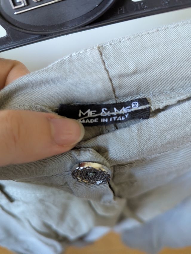 Pantaloni estivi con fondo arricciato