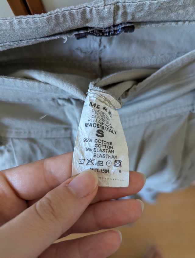 Pantaloni estivi con fondo arricciato