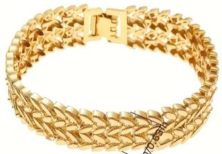 Pulsera dorada | Elegante brazalete UNISEX 