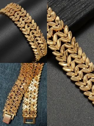 Pulsera dorada | Elegante brazalete UNISEX 