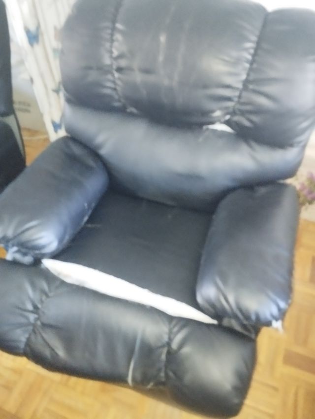 Sillón Relax Negro - Piel Sintética