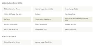 Lacunza Adour 700: Chimenea insertable