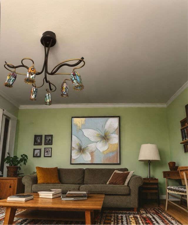 Dos lámparas araña 6 luces - Vintage