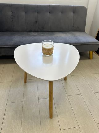 Mesa auxiliar blanca - 55x55 cm