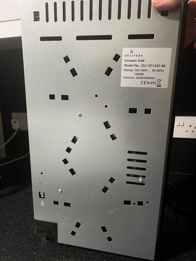 Vitrocerámica 1 Fuego 1200W Infrarrojo PRECINTADO