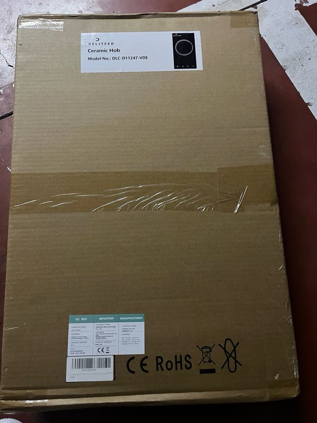 Vitrocerámica 1 Fuego 1200W Infrarrojo PRECINTADO