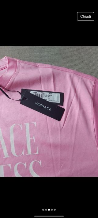 T-Shirt Versace Goddess rosa