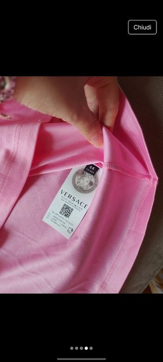 T-Shirt Versace Goddess rosa