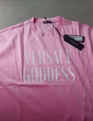 T-Shirt Versace Goddess rosa