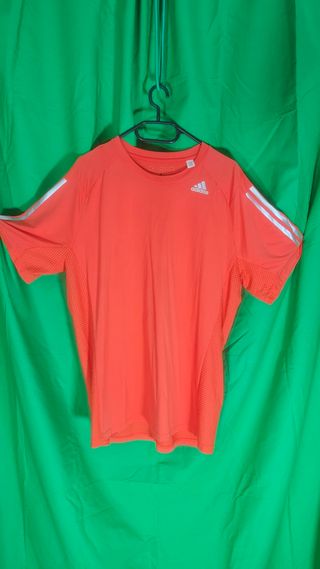 Camiseta Adidas Climalite L naranja