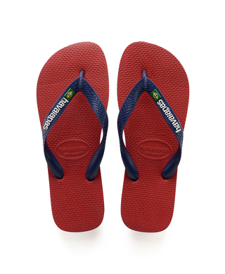 Chanclas Havaianas Brasil rojas, talla 31/32
