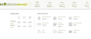 Lacunza Adour 1000: Chimenea Insertable