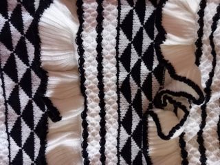 Conjunto top y falda blanco y negro