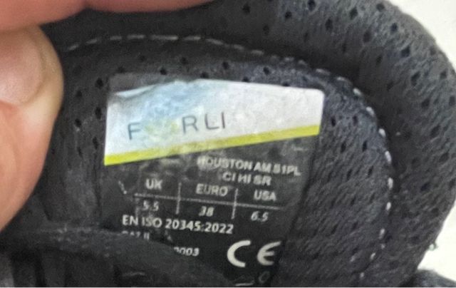 Botas de segurança FORLI - Tamanho 38