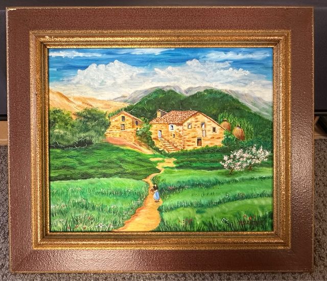 Cuadro paisaje vintage