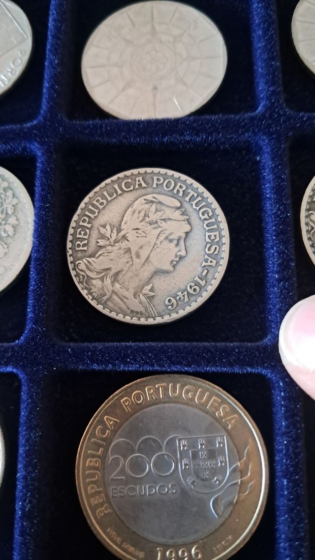 Moeda 1 Escudo Portugal 1946