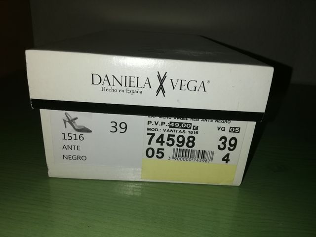 Zapatos Negros De tacón Daniela Vega