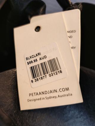 Bolso PETA & JAIN negro