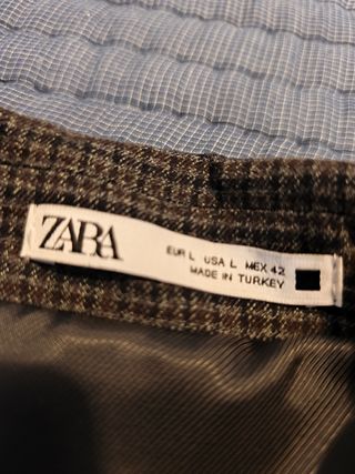 Blazer Zara Hombre L - Gris