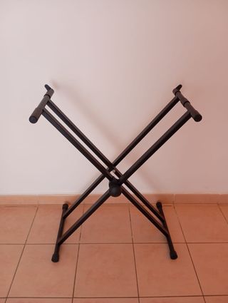 Soporte teclado/piano reforzado base tipo x