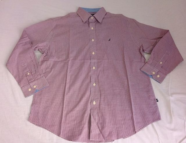 Camisa Nautica cuadros buedeos-blanco