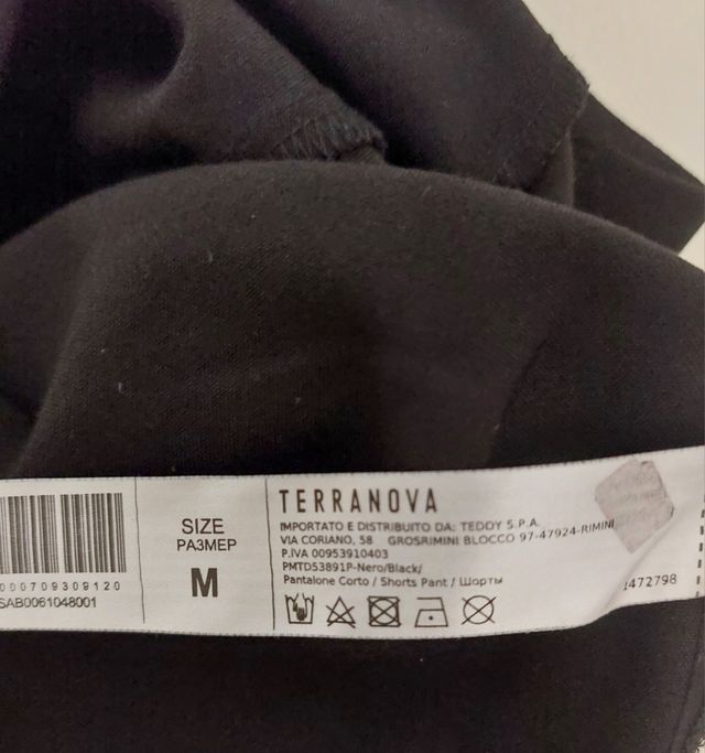 Shorts neri Terranova