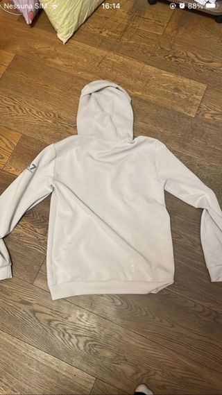 Felpa EA7 beige con zip